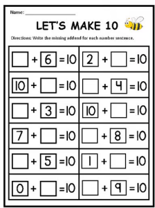 Printable Math Worksheets